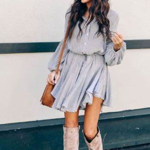 Balloon Sleeve Dress